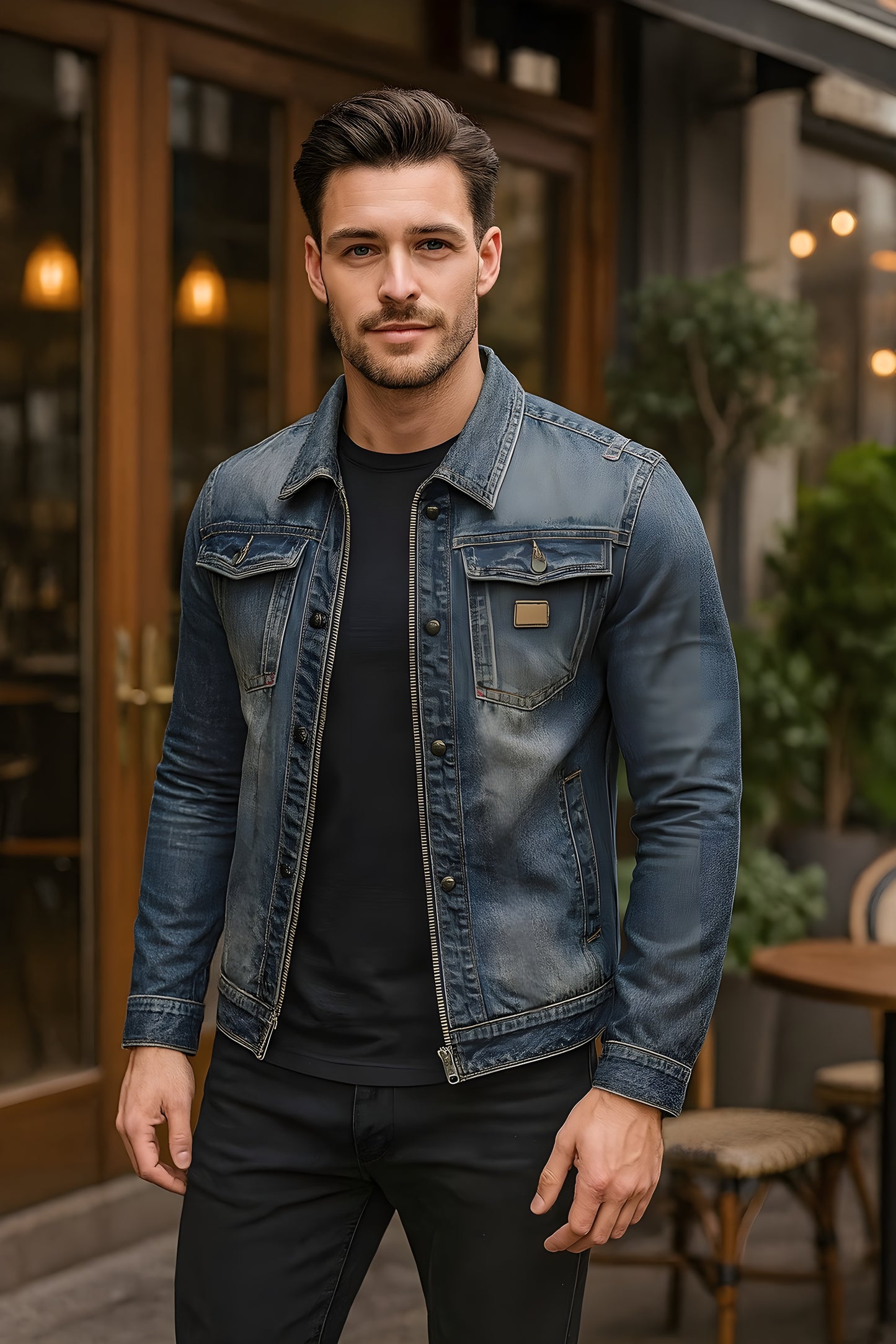 Juan | Chaqueta Denim Premium 75% Algodón