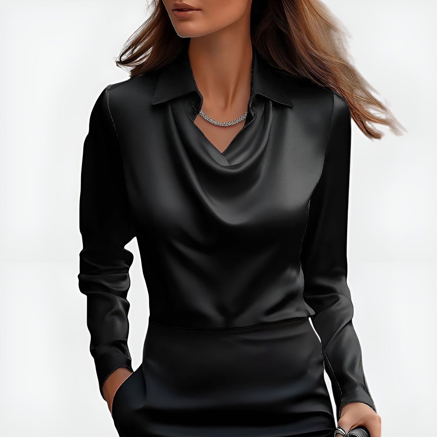 Nerea | Blusa Elegante de Satén Suave