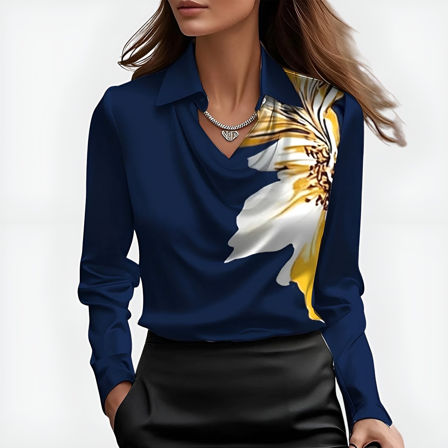 Nerea | Blusa Elegante de Satén Suave