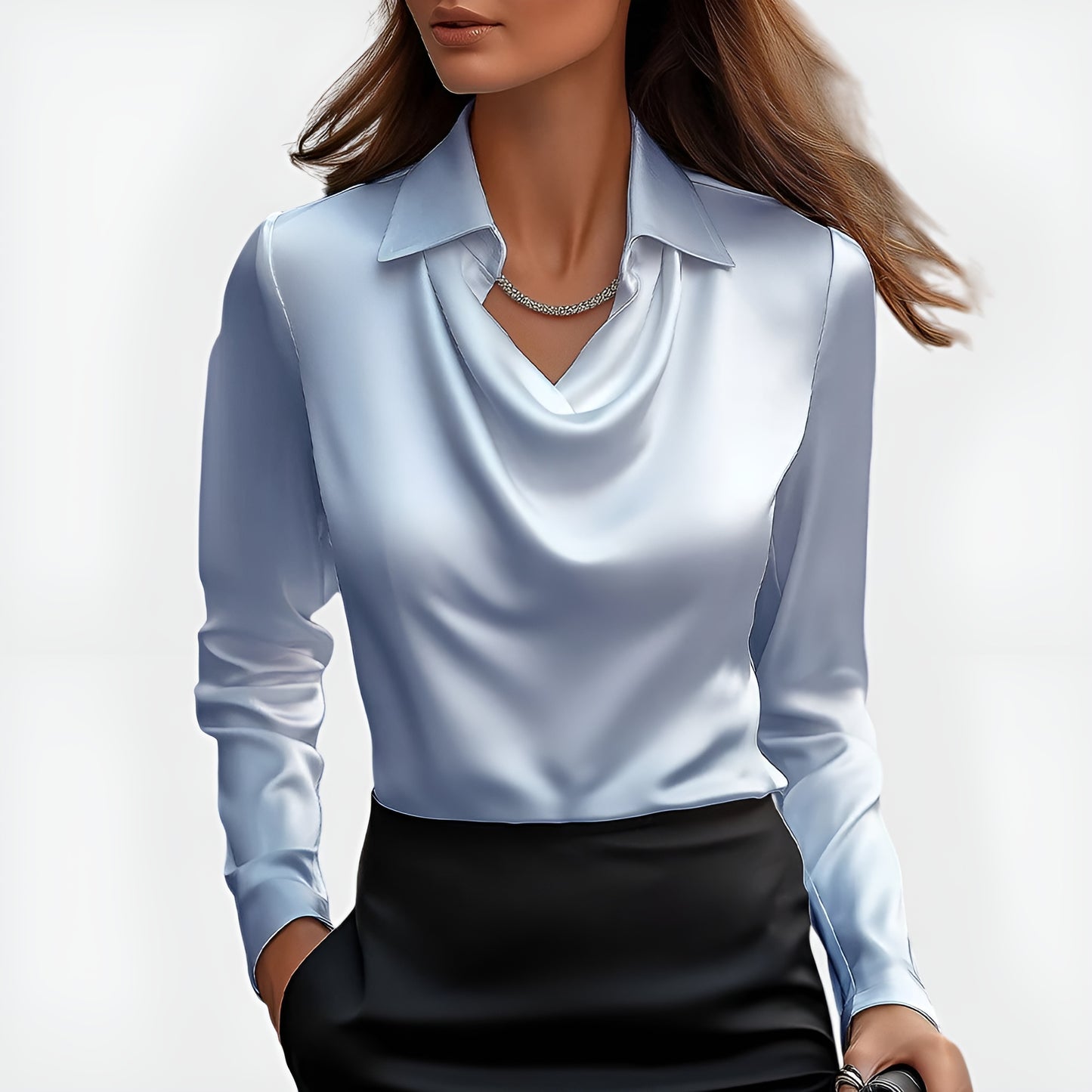 Nerea | Blusa Elegante de Satén Suave