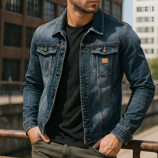 Juan | Chaqueta Denim Premium 75% Algodón
