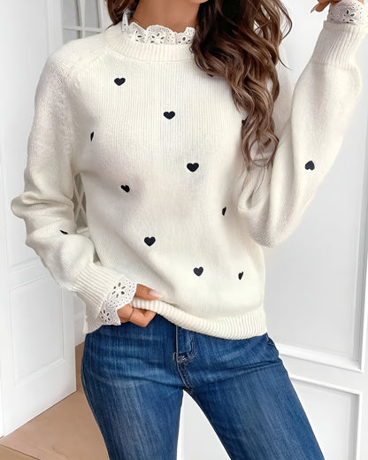 Ana | Jersey Casual con Diseño de Corazón