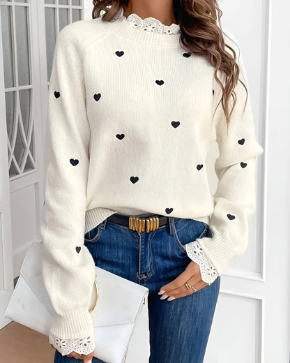 Ana | Jersey Casual con Diseño de Corazón
