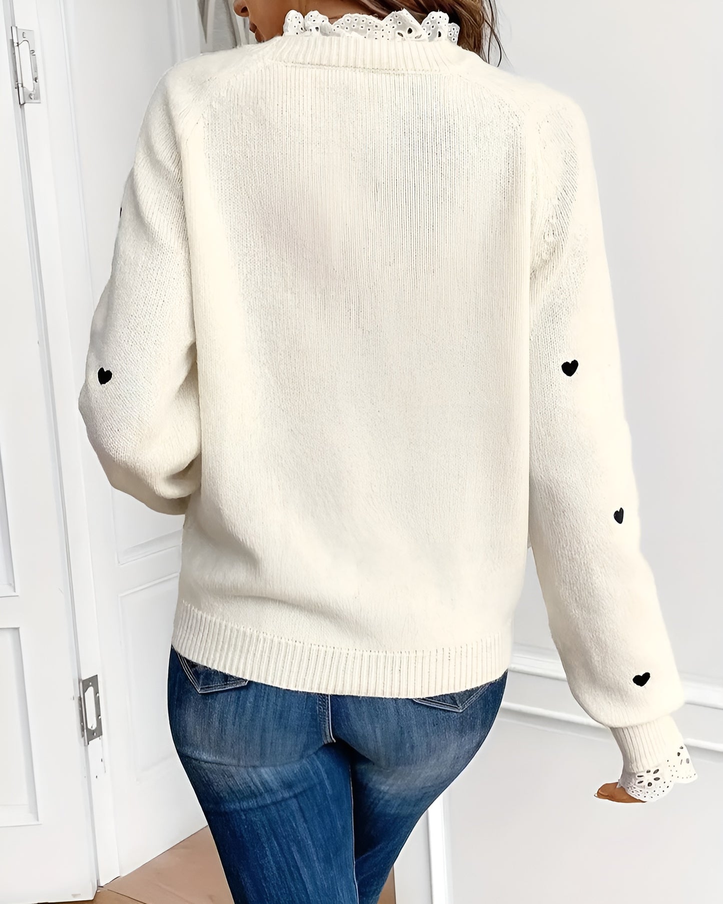 Ana | Jersey Casual con Diseño de Corazón