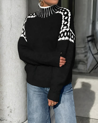 Antonia | Jersey de Punto con Estampado Nórdico – Calidez y Estilo Invernal