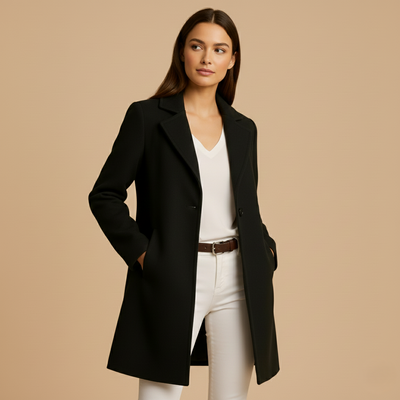 Sarah | Abrigo Clásico de Lana – Elegancia que Inspira Confianza