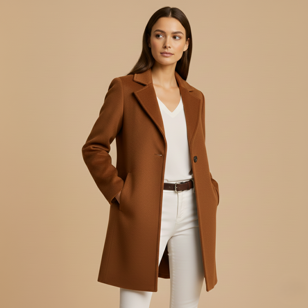 Sarah | Abrigo Clásico de Lana – Elegancia que Inspira Confianza