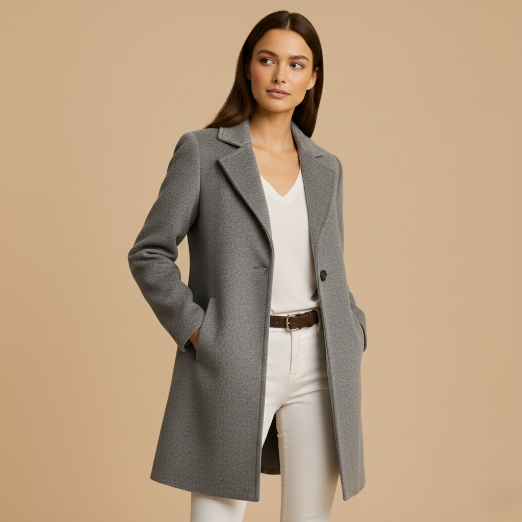 Sarah | Abrigo Clásico de Lana – Elegancia que Inspira Confianza