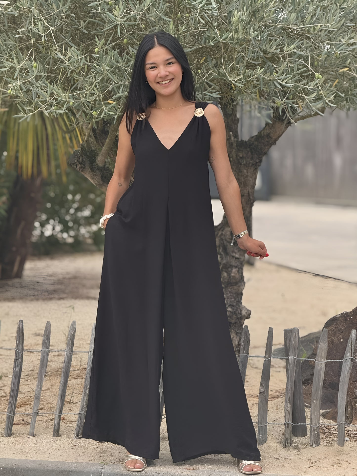 Celia | Mono Pantalón Elegante sin Mangas