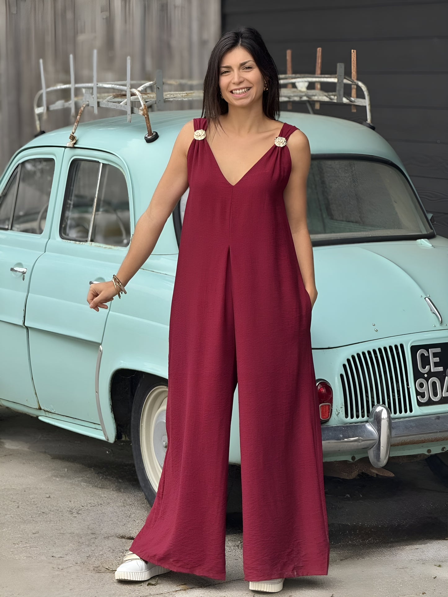 Celia | Mono Pantalón Elegante sin Mangas