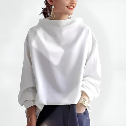 Leire | Top Sofisticado de Cuello Alto