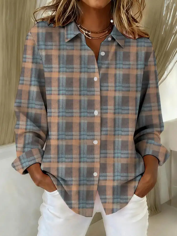 Gris azul a cuadros / XL