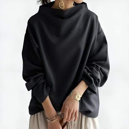 Leire | Top Sofisticado de Cuello Alto