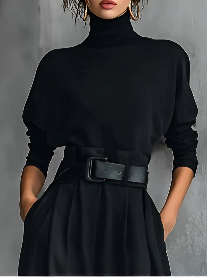 Malena | Conjunto de Cuello Alto y Pantalón Recto