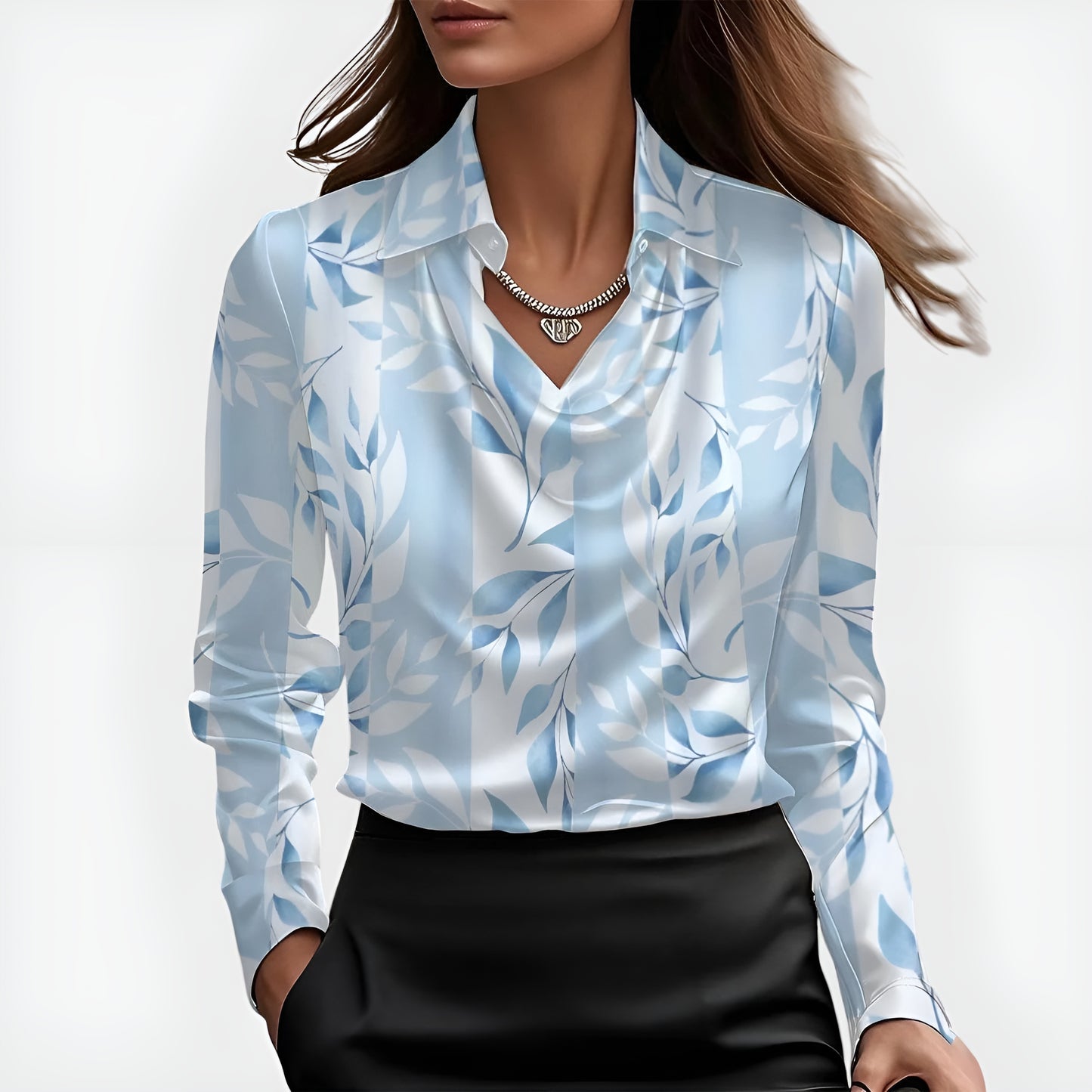 Nerea | Blusa Elegante de Satén Suave