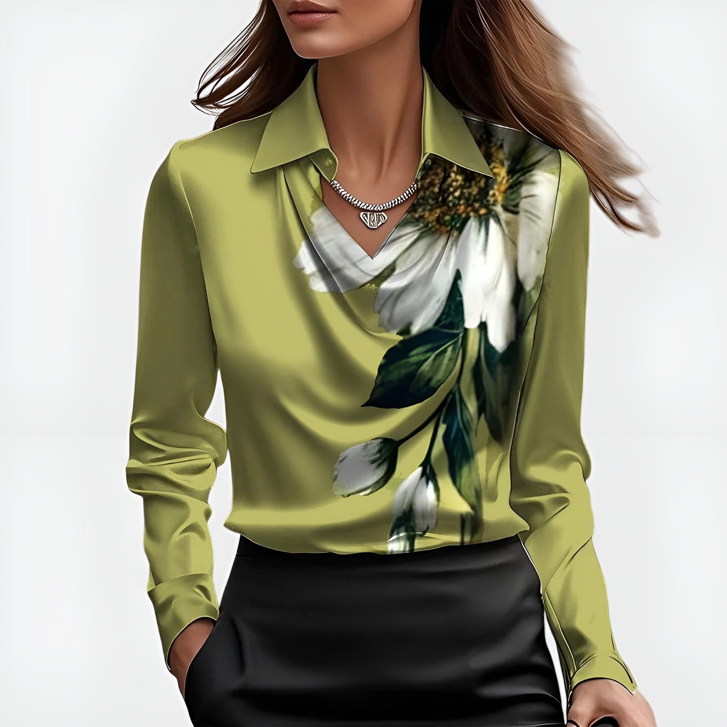 Nerea | Blusa Elegante de Satén Suave