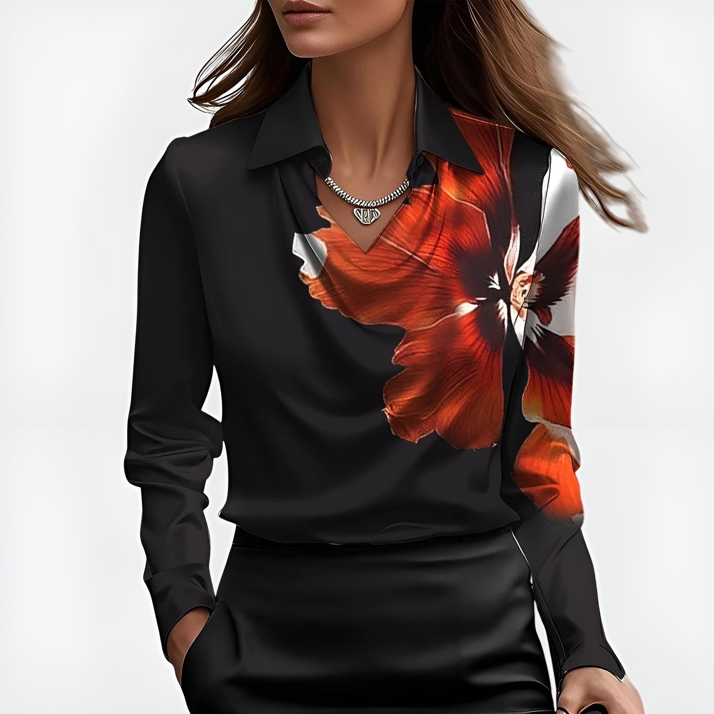 Nerea | Blusa Elegante de Satén Suave