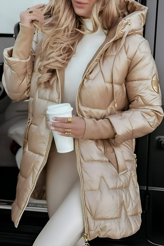 Nuria | Abrigo de Invierno Elegante con Capucha y Acolchado