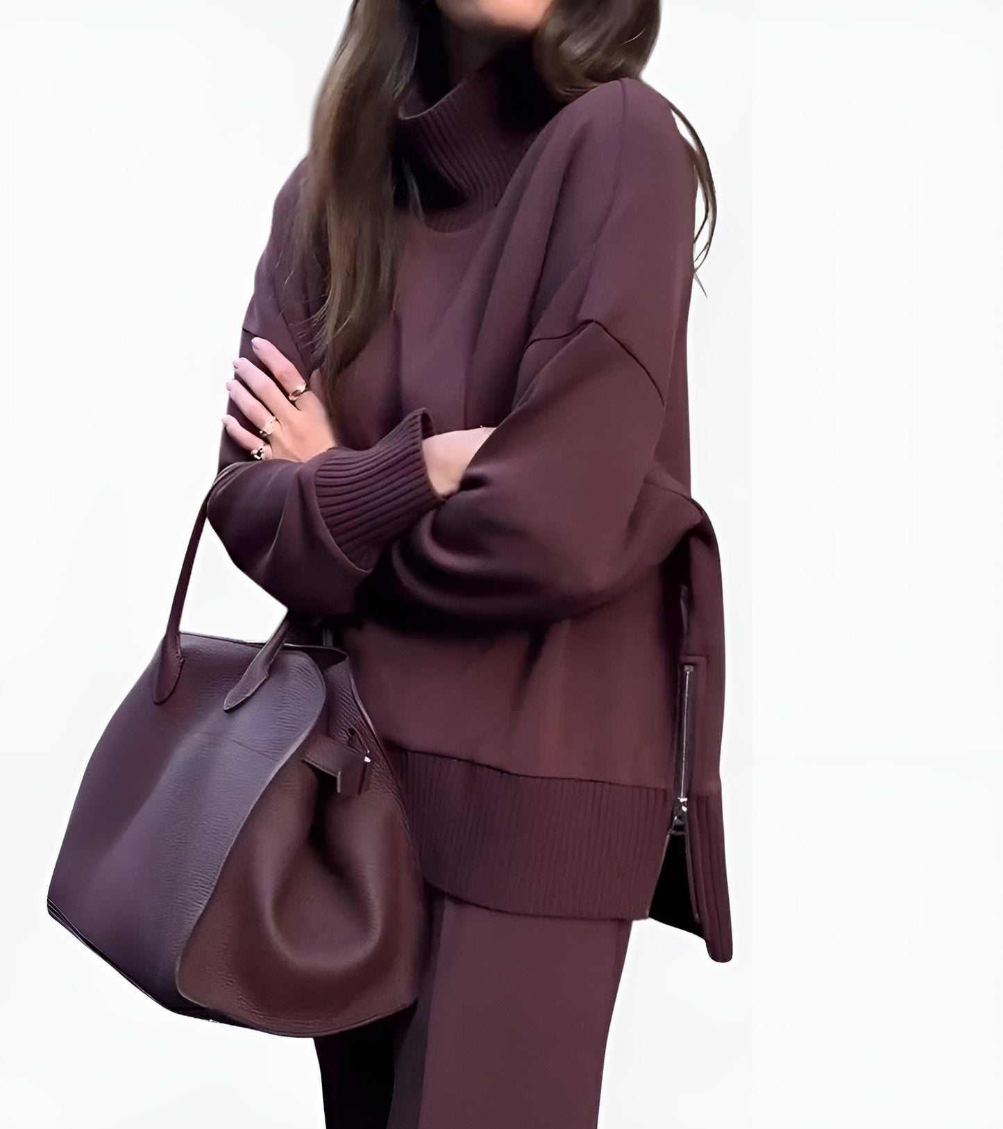 Catalina | Conjunto con Cuello Alto y Cremallera