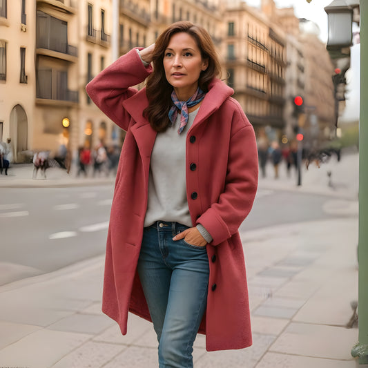 Gloria | Abrigo Elegante y Cómodo de Media Longitud