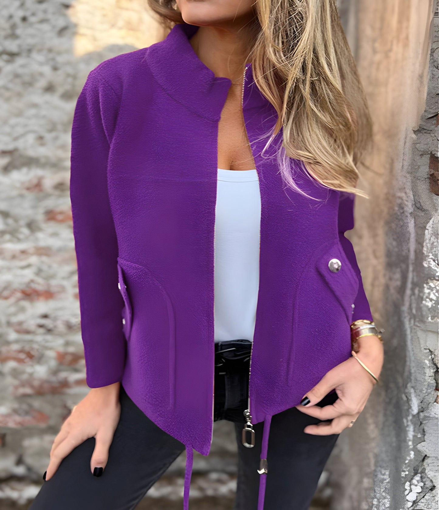 Eva | Chaqueta Elegante con Cintura Ajustable