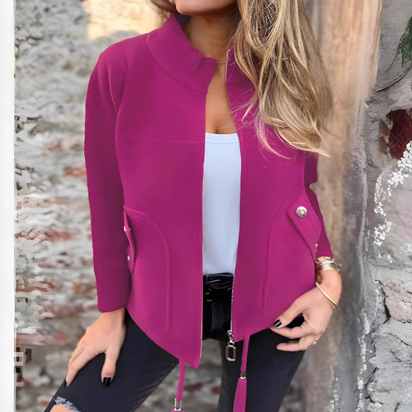 Eva | Chaqueta Elegante con Cintura Ajustable